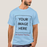 Blank Template Create Your Own T-Shirt<br><div class="desc">This blank template will allow you to easily upload your own photo or image and write or edit customized text in any font and color you choose!  Create your own and make the perfect personal gift!</div>