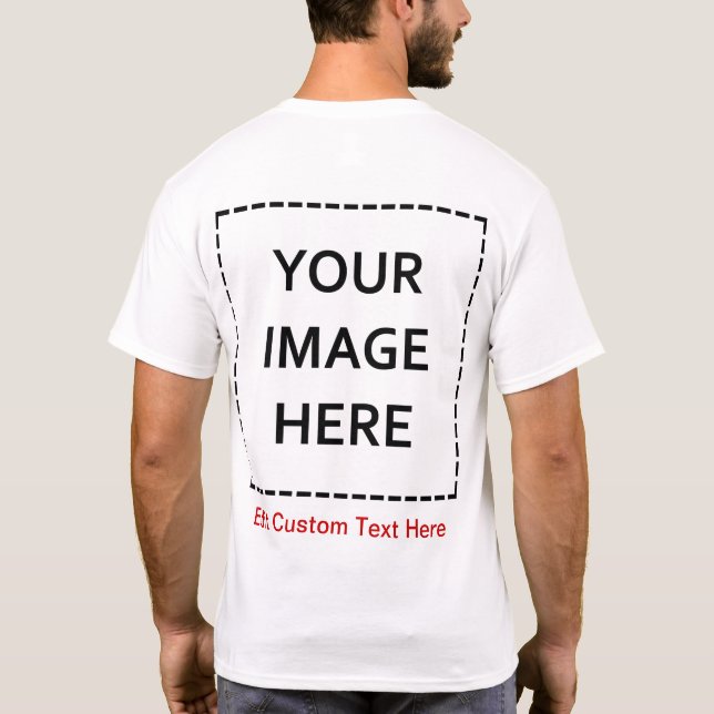 Blank Template Create Your Own T-Shirt Zazzle