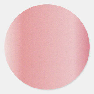 Blank Template Custom Text Upload Logo Rose Gold Classic Round Sticker