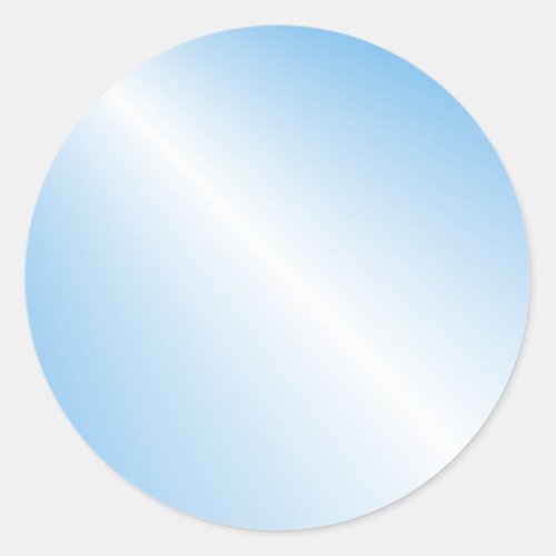 Blank Template Custom Trendy Elegant Blue Color Classic Round Sticker