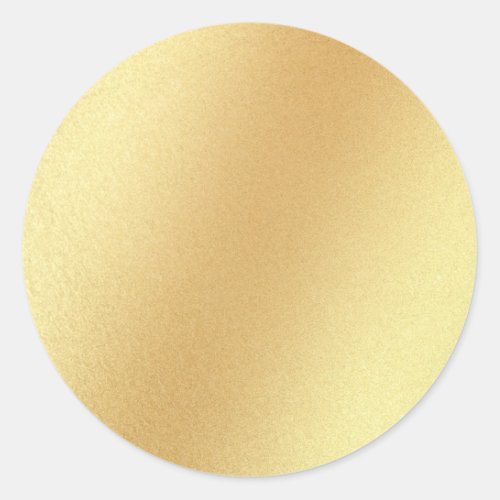 Blank Template Elegant Faux Gold Glitter Glamorous Classic Round Sticker