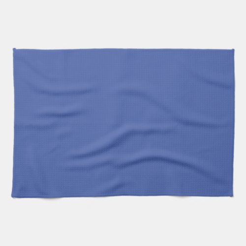 Blank Template Elegant Medium Blue Solid Color Kitchen Towel