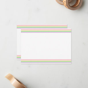 Blank Template Elegant Rainbow Colors Stripe