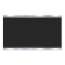 Blank Template Faux Silver Black Add Your Text Rectangular Sticker