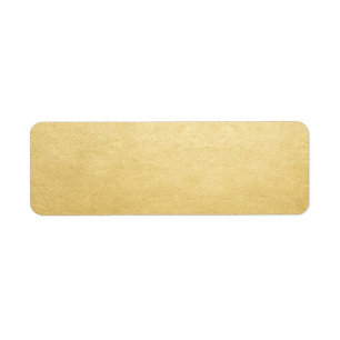 Blank Template Gold Faux Foil Address Mailing Label