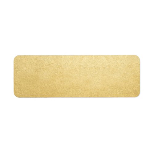 Blank Template Gold Faux Foil Address Mailing Label