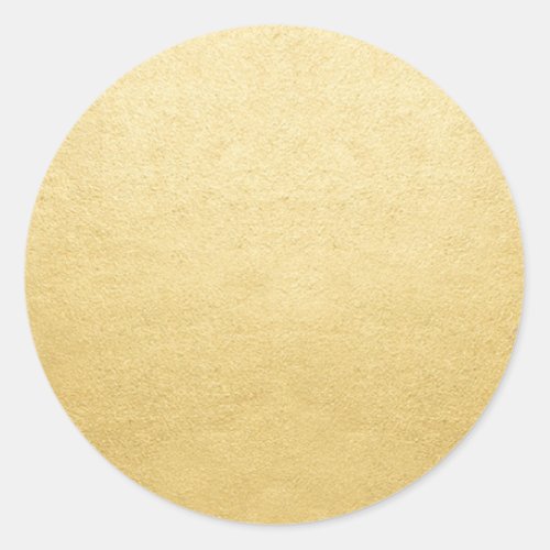 Blank Template Gold Shine Add Any Text or Logo Classic Round Sticker