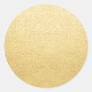 Blank Template Gold Shine Add Any Text or Logo Classic Round Sticker