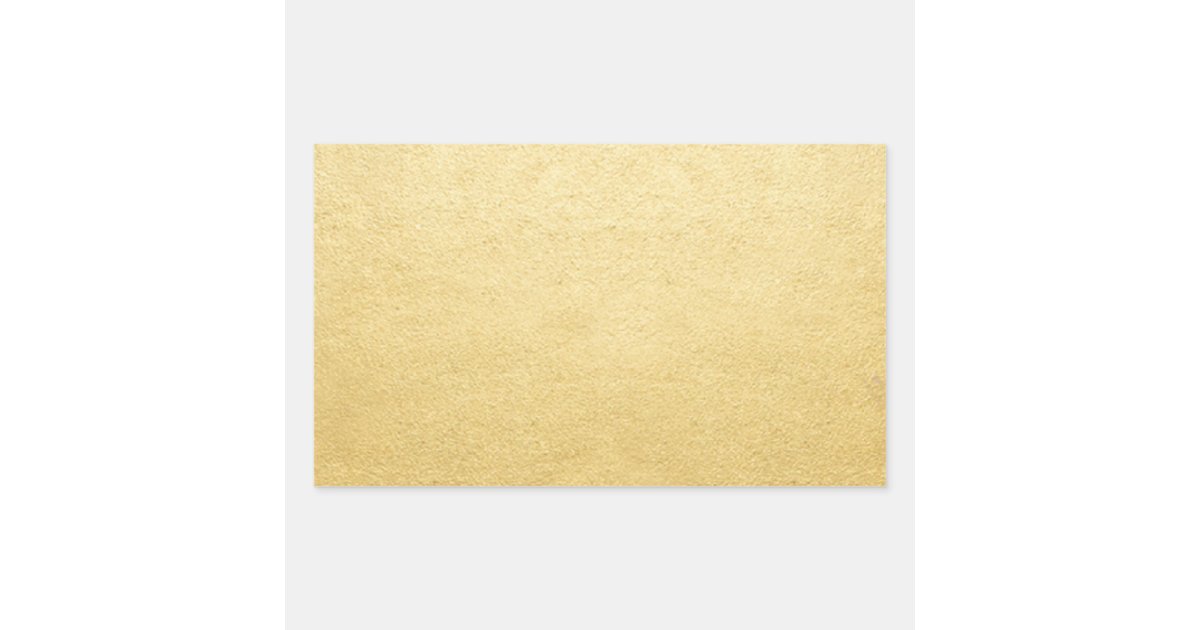 Blank Template Gold Shine Add Any Text or Logo Rectangular Sticker | Zazzle