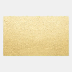 Blank Template Gold Shine Add Any Text or Logo Rectangular Sticker