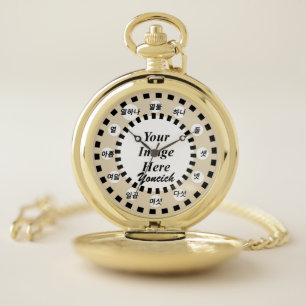 Blank Template (Korean Face) by Kenneth Yoncich Pocket Watch