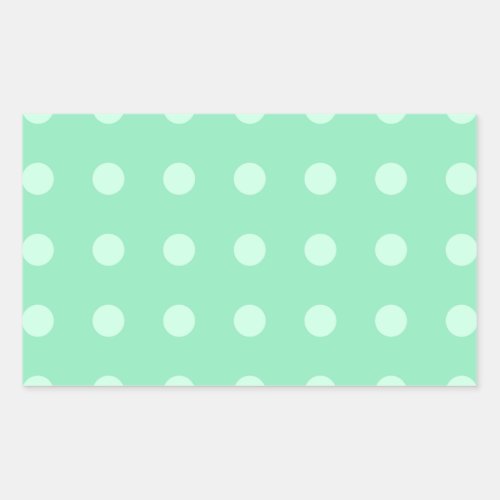 Blank Template Mint Green Custom Elegant Color Rectangular Sticker