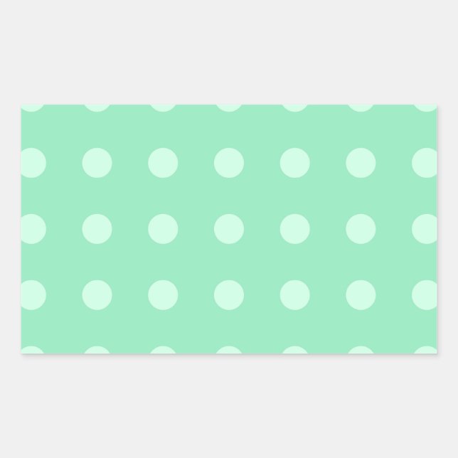 Blank Template Mint Green Custom Elegant Color Rectangular Sticker (Front)