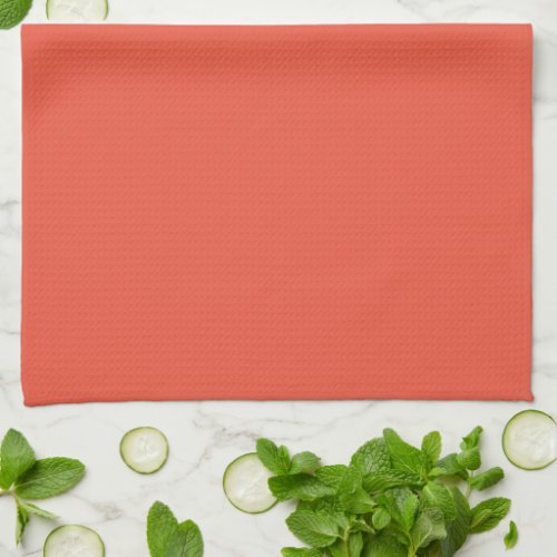 Blank Template Orange Red Create Your Own Stylish Kitchen Towel