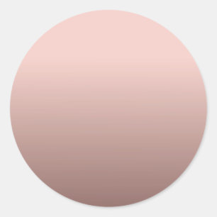 Blank Template Rose Gold Add Your Text Modern Classic Round Sticker