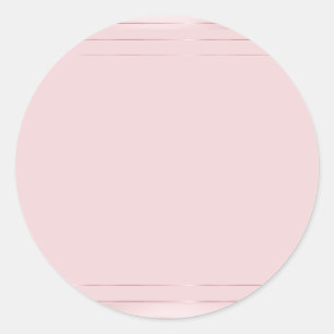 Blank Template Trendy Elegant Modern Rose Gold Classic Round Sticker