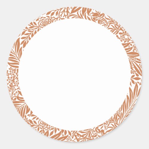 Blank terracotta and white floral Label