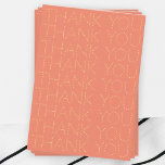 Blank Thank You Card<br><div class="desc">Blank Thank You Card with the phrase "thank you" repeated.</div>