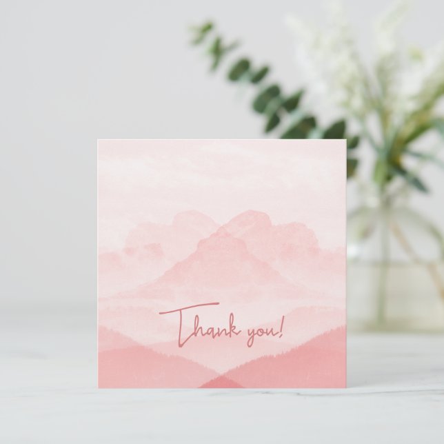 Blank Thank you Card (Standing Front)