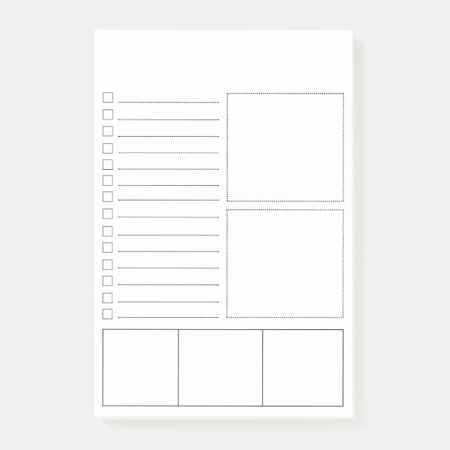 Blank to do list Post-it® Notes (Front)