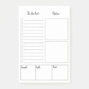 Blank to do list Post-it® Notes