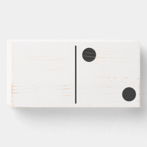 Blank Two Domino White Wood Box Art