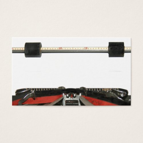 Blank typing paper business cards