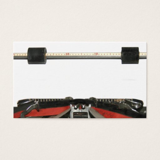 Customizable Blank typing paper business cards