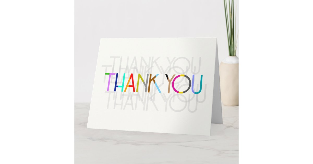 thank you typography