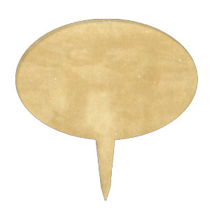 Blank Vintage Aged Paper Cake Topper