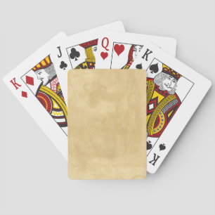 Blank Vintage Aged Paper Poker Cards