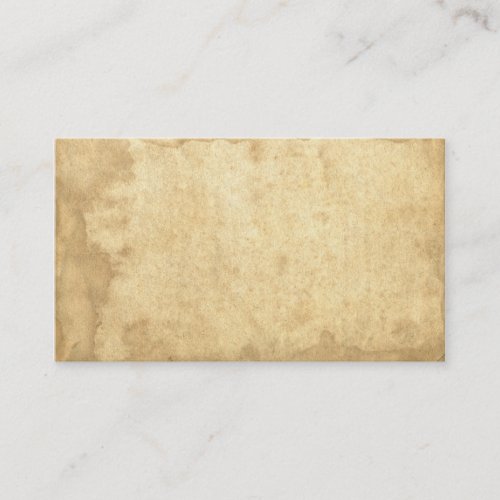 Blank Vintage Grungy Stained Paper Business Cards