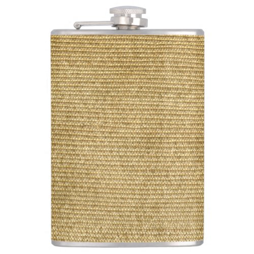 Blank Vintage Wicker Woven Inspired Hip Flask