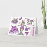 Blank Violet Paper Doll Card at Zazzle