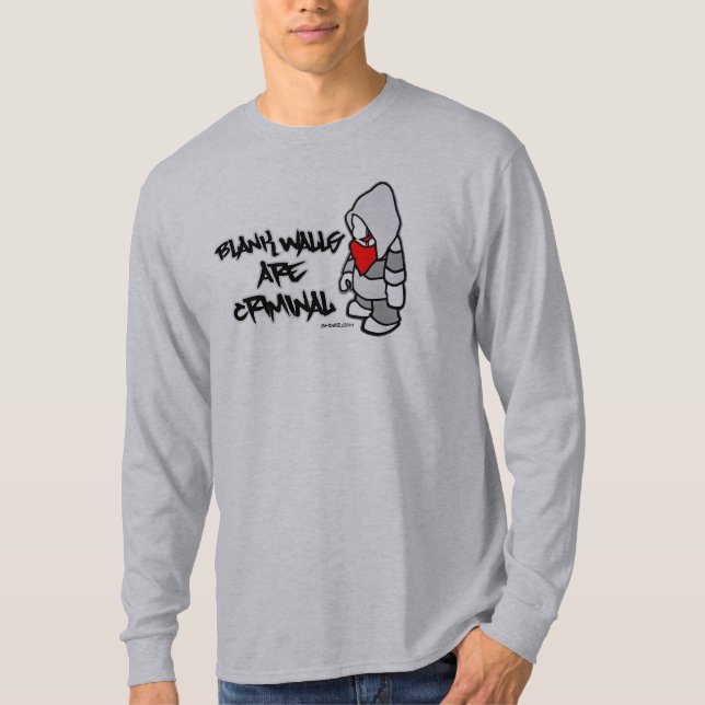 Blank Walls Are Criminal T-Shirt (Front)
