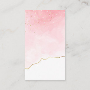 Blank Watercolor Business Card
