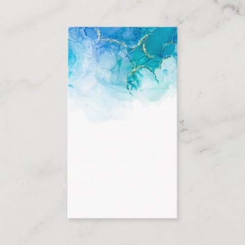 Blank Watercolor Business Card