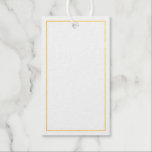 Blank Wedding Advice and Wishes Gold Foil Gift Tags<br><div class="desc">Add a personal touch to your wedding with a wedding advice and wishes gold foil tag card.
This advice card features real gold foil border on white background.

Perfect for wedding,  baby shower,  birthday party,  bridal shower,  bachelorette party and any special occasions.</div>