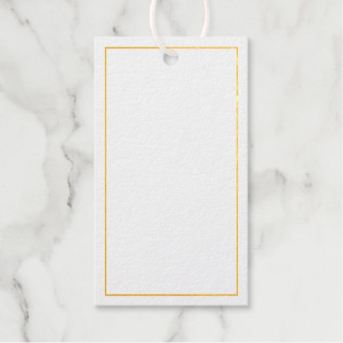 Blank Wedding Advice and Wishes Gold Foil Gift Tags