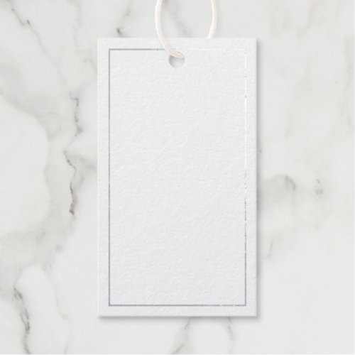 Blank Wedding Advice and Wishes Silver Foil Gift Tags
