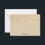 Blank Wedding Advice Card, Wife, Mommy Brown<br><div class="desc">Clean blank card for wedding advice,  mom advice,  wife advice card to present in elegant way in confetti design.</div>