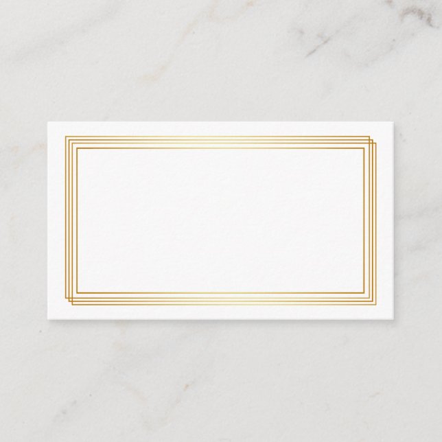Blank Wedding Advice Cards, Wife, Mommy White Gold (Front)