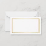 Blank Wedding Advice Cards, Wife, Mommy White Gold<br><div class="desc">Clean blank card for wedding advice,  mom advice,  wife advice card to present in elegant way in golden color box.</div>