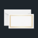 Blank Wedding Advice Cards, Wife, Mommy White Gold<br><div class="desc">Clean blank card for wedding advice,  mom advice,  wife advice card to present in elegant way in golden color box.</div>