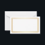 Blank Wedding Advice Cards, Wife, Mommy White Gold Card<br><div class="desc">Clean blank card for wedding advice,  mom advice,  wife advice card to present in elegant way in golden color box.</div>