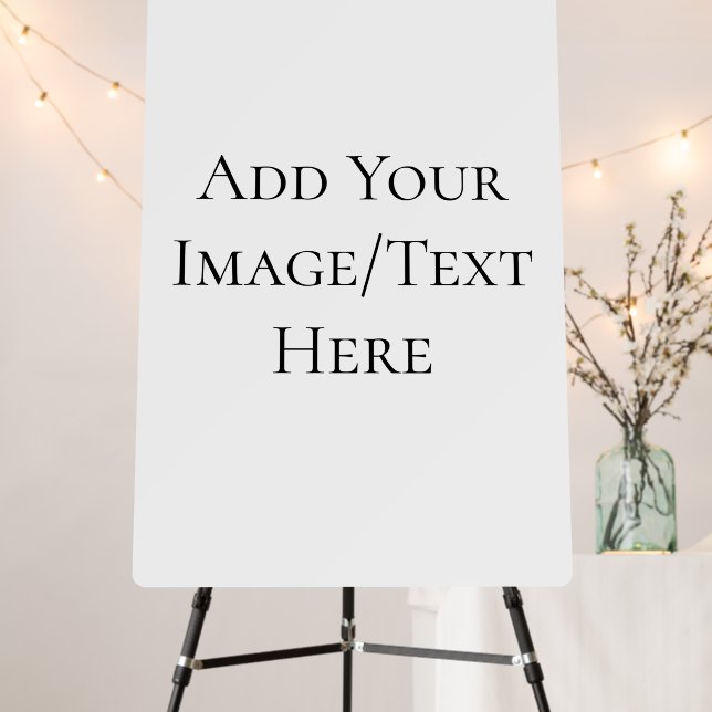 Blank Wedding Templates | Elegant Customizable  Foam Board (In Situ (Stand))