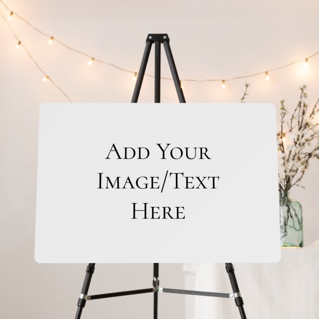Blank Wedding Templates | Elegant Customizable  Foam Board (In Situ (Stand))