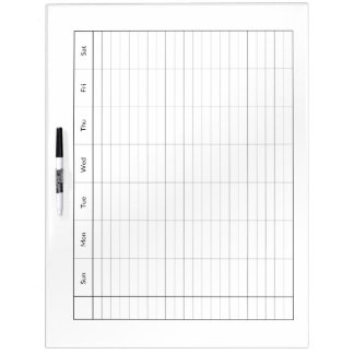 Blank Week Calendar Large Dry Erase Boards