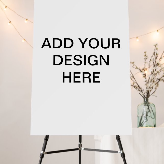 Blank Welcome Sign 24x36 Foam Core Board Printing (In Situ (Stand))