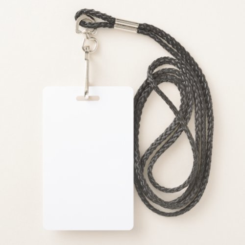 Blank White DIY Template Custom text  photo image Badge